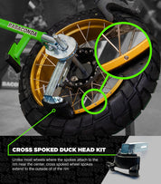 Entenkopf-Kit für Kreuzspeichenräder für Streetbike-Reifenwechsler